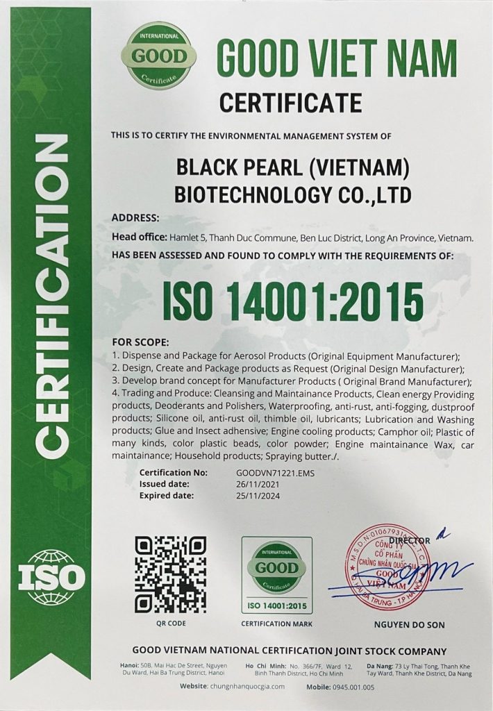 các giấy chứng nhận iso gia công bình xịt 2